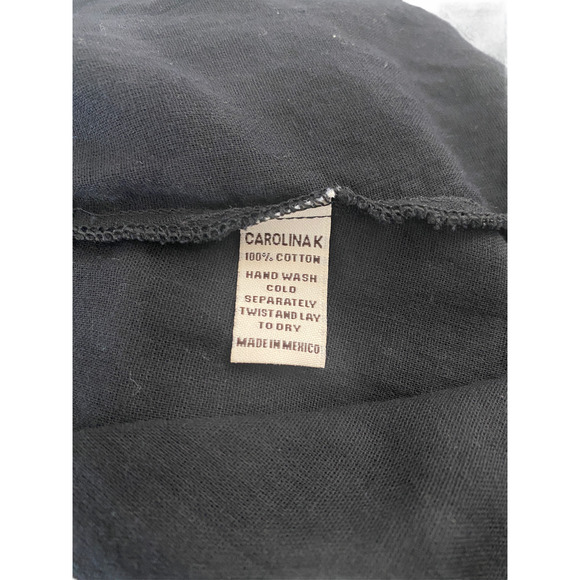 NEW Carolina K Womens Roman Tunic Bohemian Embroidered Dress Black S Small - Picture 10 of 11